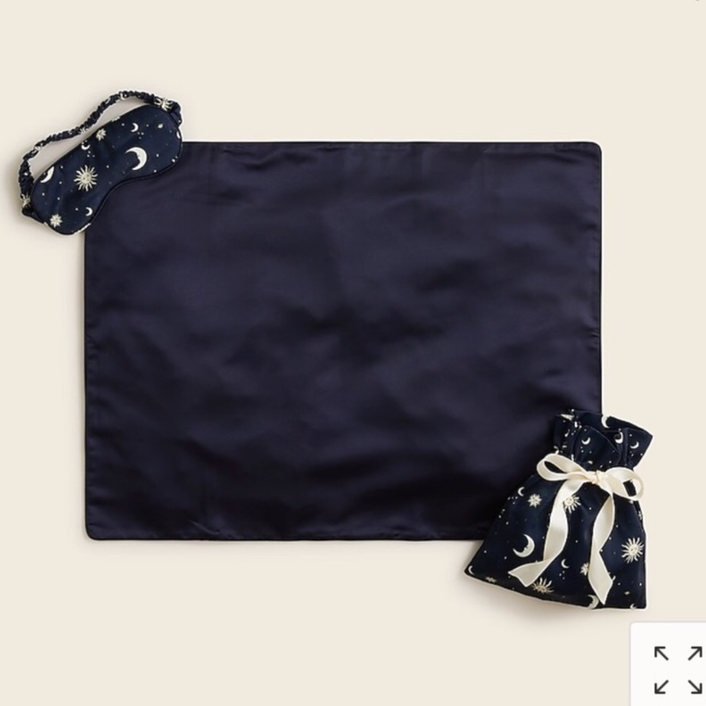 J. CREW Pillowcase Eye Mask Pouch New With Tag